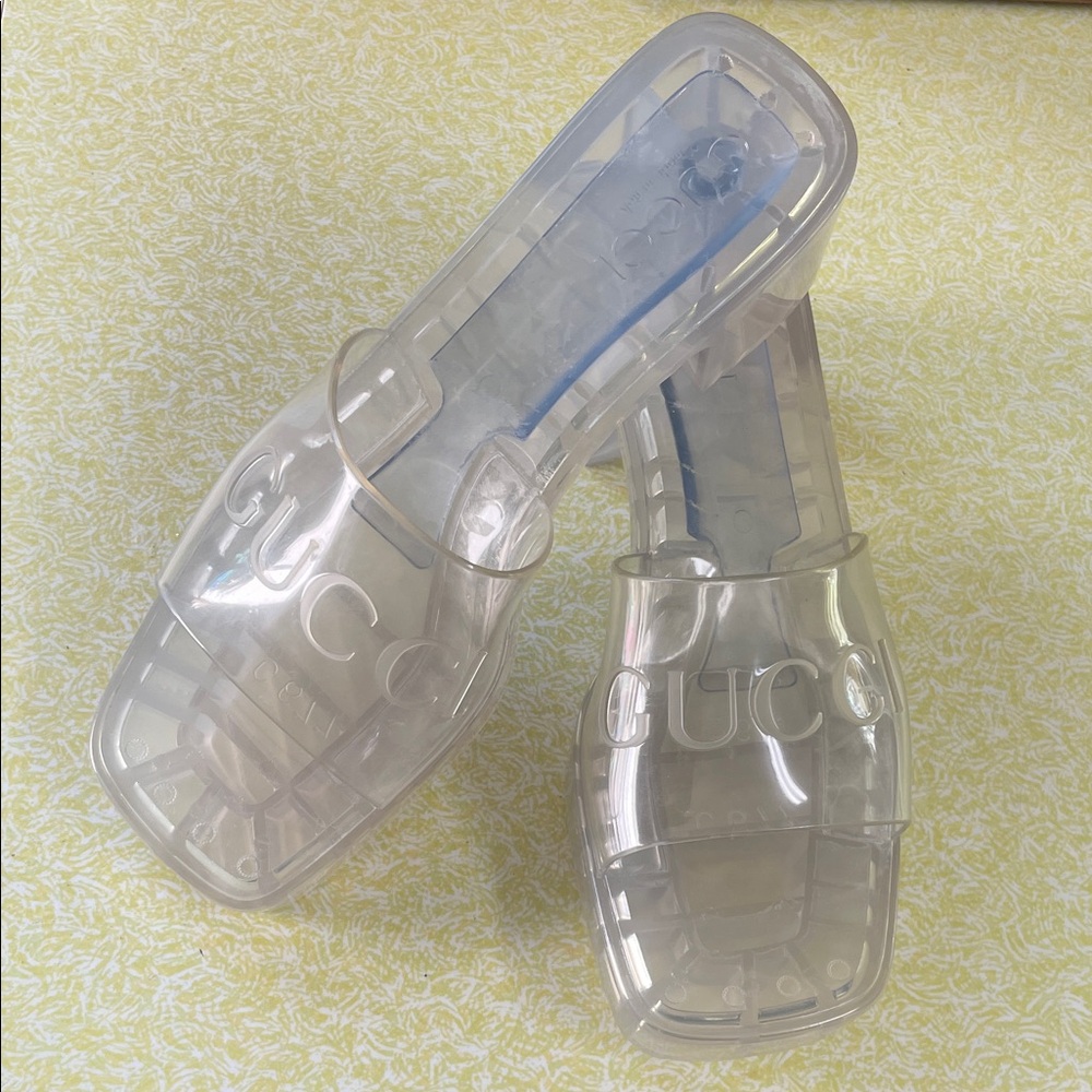 Gucci Women's Transparent Slide Sandals EU 36 ( US 6 ) - Picture 2 of 6